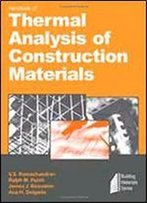 Handbook Of Thermal Analysis Of Construction Materials