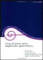 Ring Theory And Algebraic Geometry (Lecture Notes In Pure And Applied Mathematics)