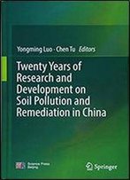 Twenty Years Of Research And Development On Soil Pollution And Remediation In China