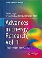 Advances In Energy Research, Vol 1: Selected Papers From Icaer 2017