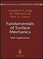 Fundamentals Of Surface Mechanics: With Applications (Mechanical Engineering Series)