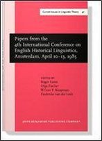 Papers From The 4th International Conference On English Historical Linguistics, Amsterdam, 10-13 April 1985