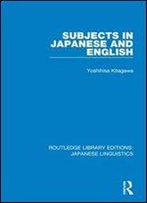 Subjects In Japanese And English
