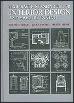 Time-saver Standards For Interior Design And Space Planning, 1st Edition